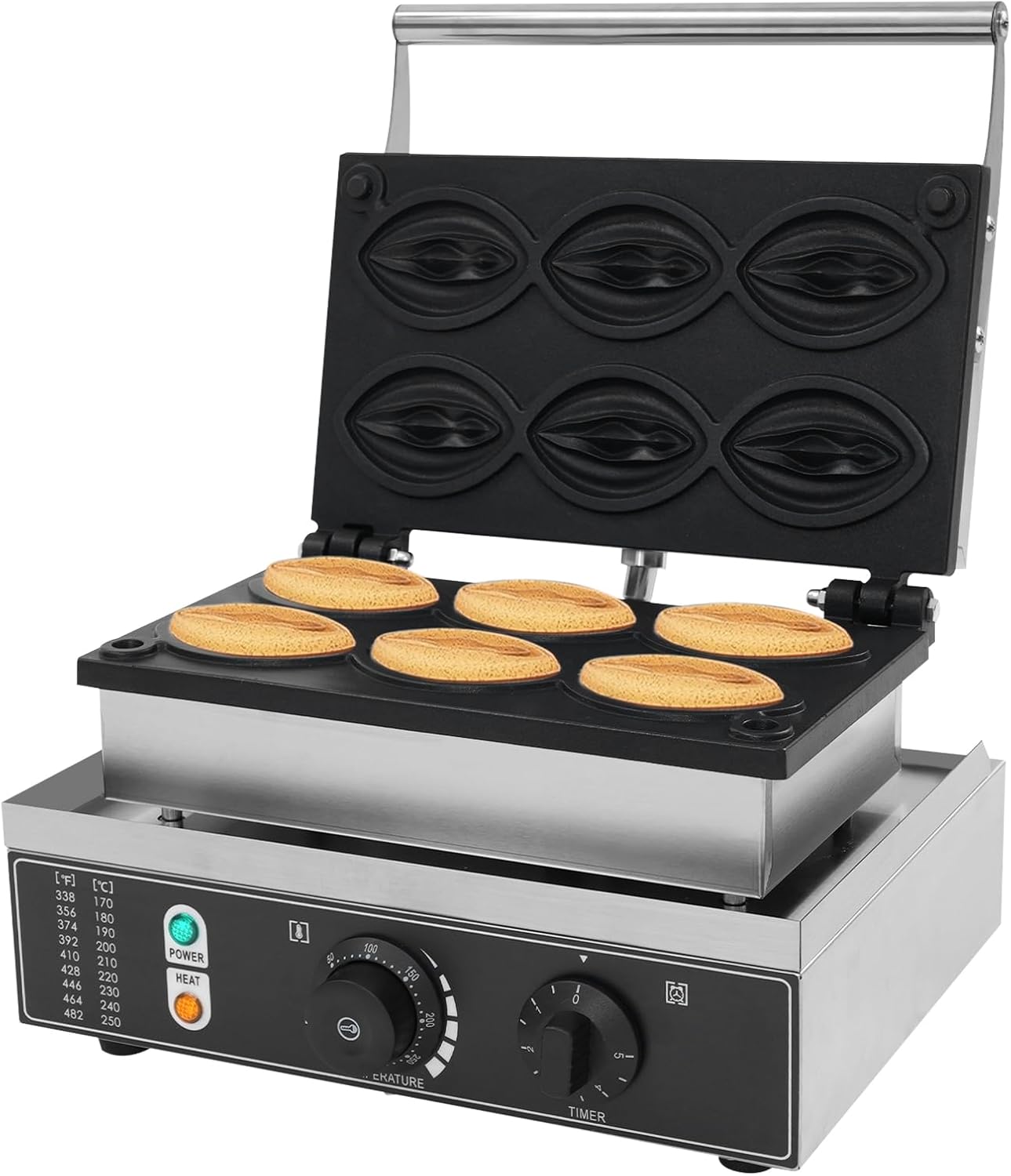 Quick & Easy Waffle Making with Timer & Temp Control