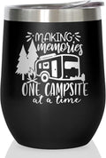 Stainless Steel 12oz Camper Tumbler for Memories on Campsite