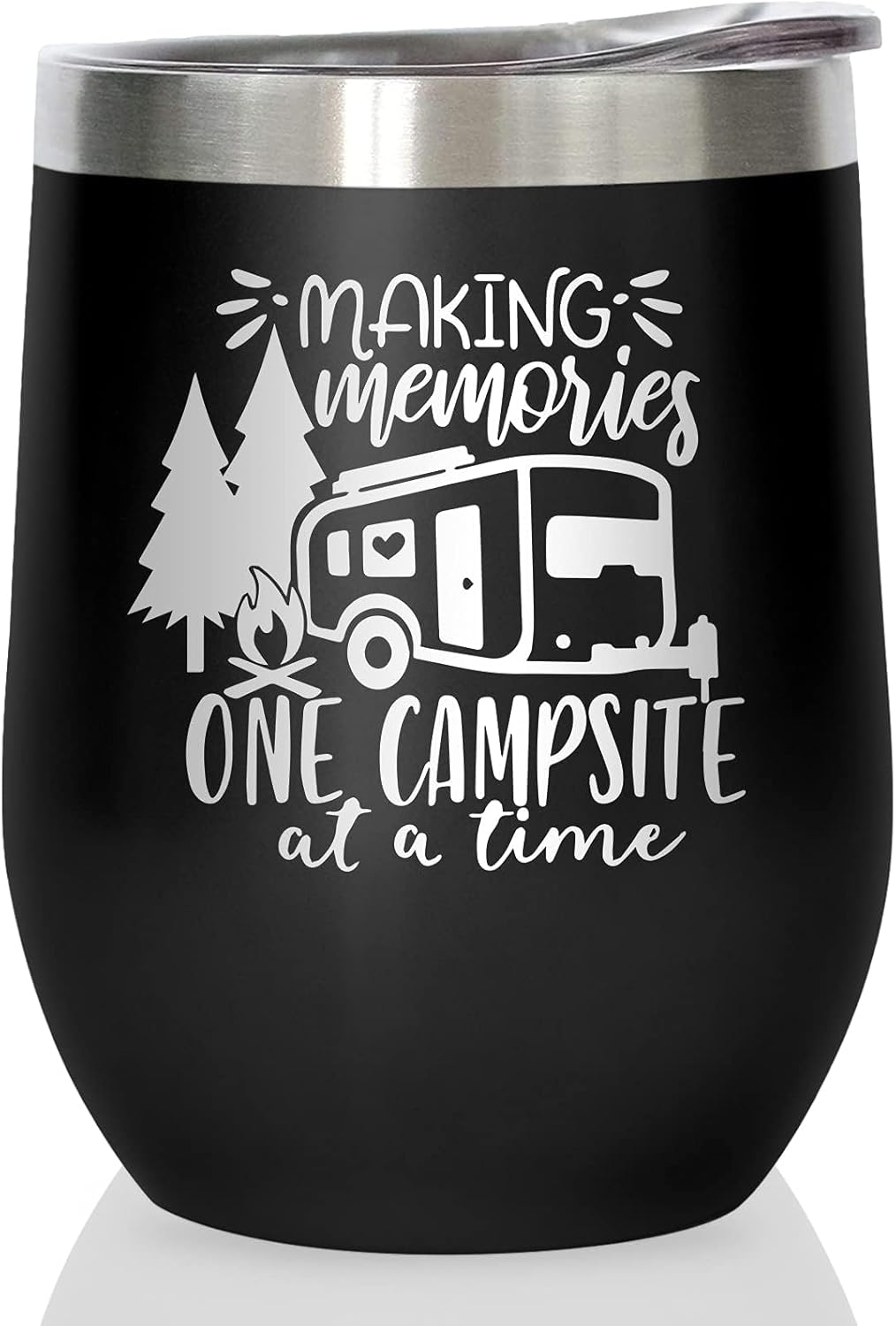 Stainless Steel 12oz Camper Tumbler for Memories on Campsite