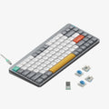 nuphy Air75 V2: Wireless 75% Mech Keyboard, RGB, Gateron Blue