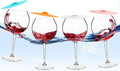 Floating Wine Glasses for Pool with Lids - Set of 4 (18 oz)