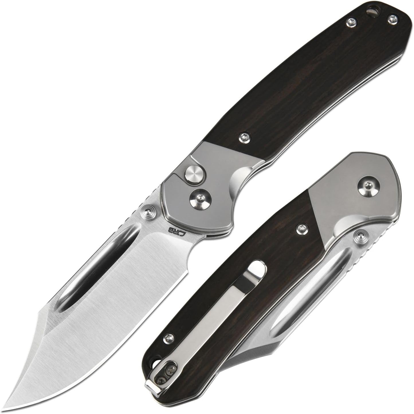 CJRB Bowie Pyrite Pocket Knife: EDC Folding Knife for All