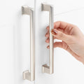 6-1/4 in Hole Centers Brushed Nickel Cabinet Pulls 10 Pack - Durable