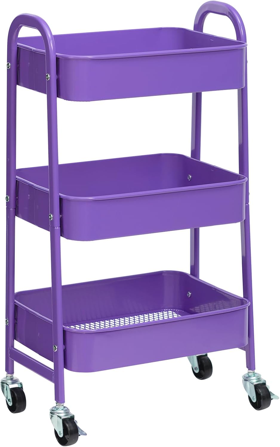 AGTEK Makeup Cart - Movable Rolling Organizer with Lockable Wheels
