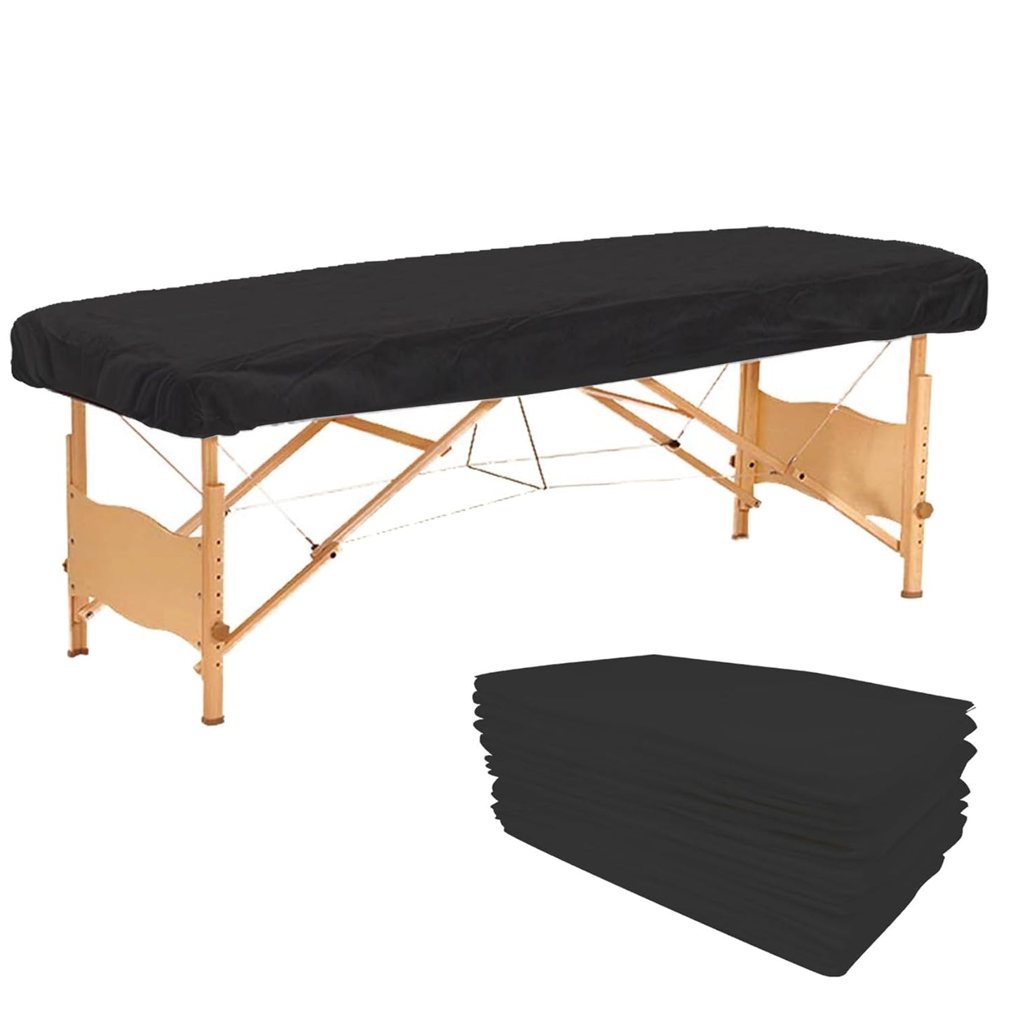 40PCS Disposable Fitted Massage Table Sheets for Spa Use