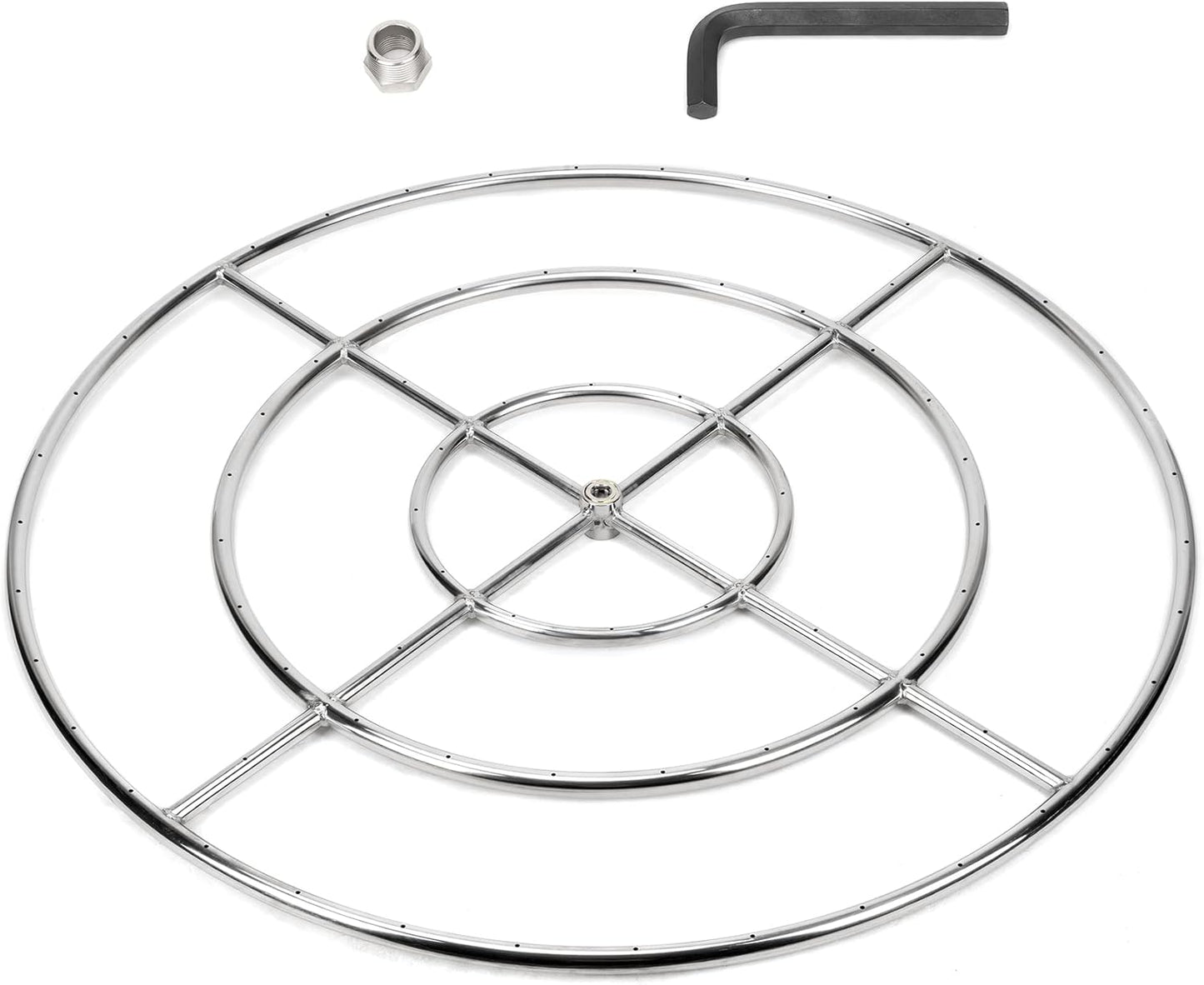 36 Inch Round Fire Burner Ring for Natural Gas & Propane Use