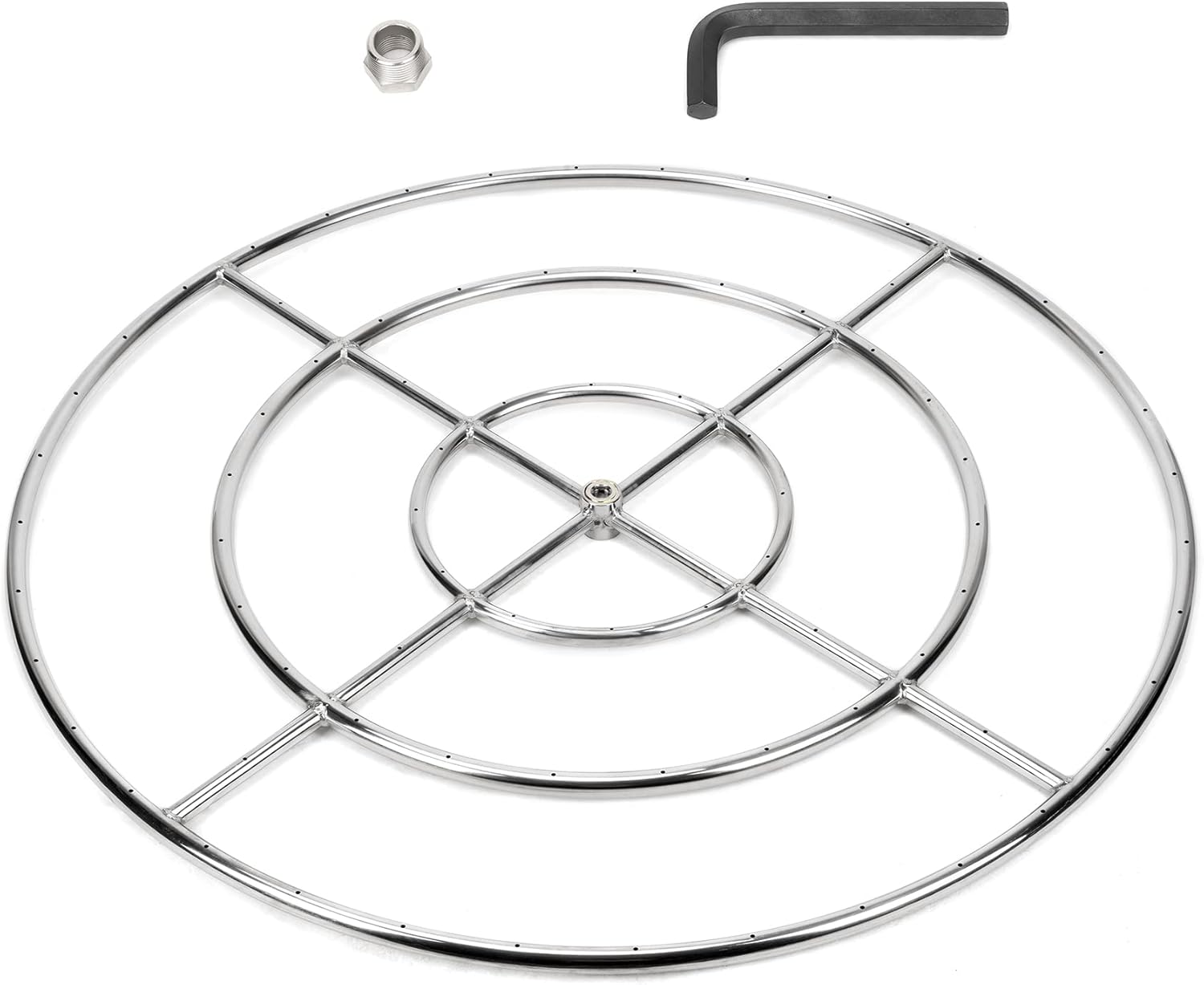 36 Inch Round Fire Burner Ring for Natural Gas & Propane Use