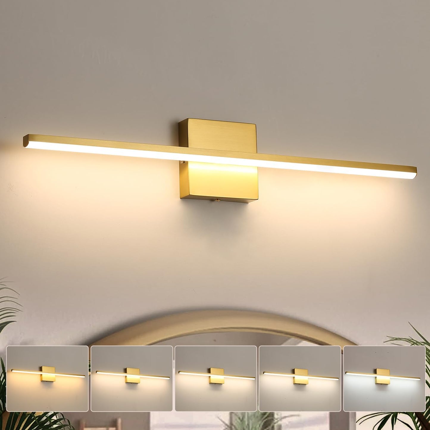 Modern Bathroom Vanity Light 24 Inch with Dimmable LED Fixture
