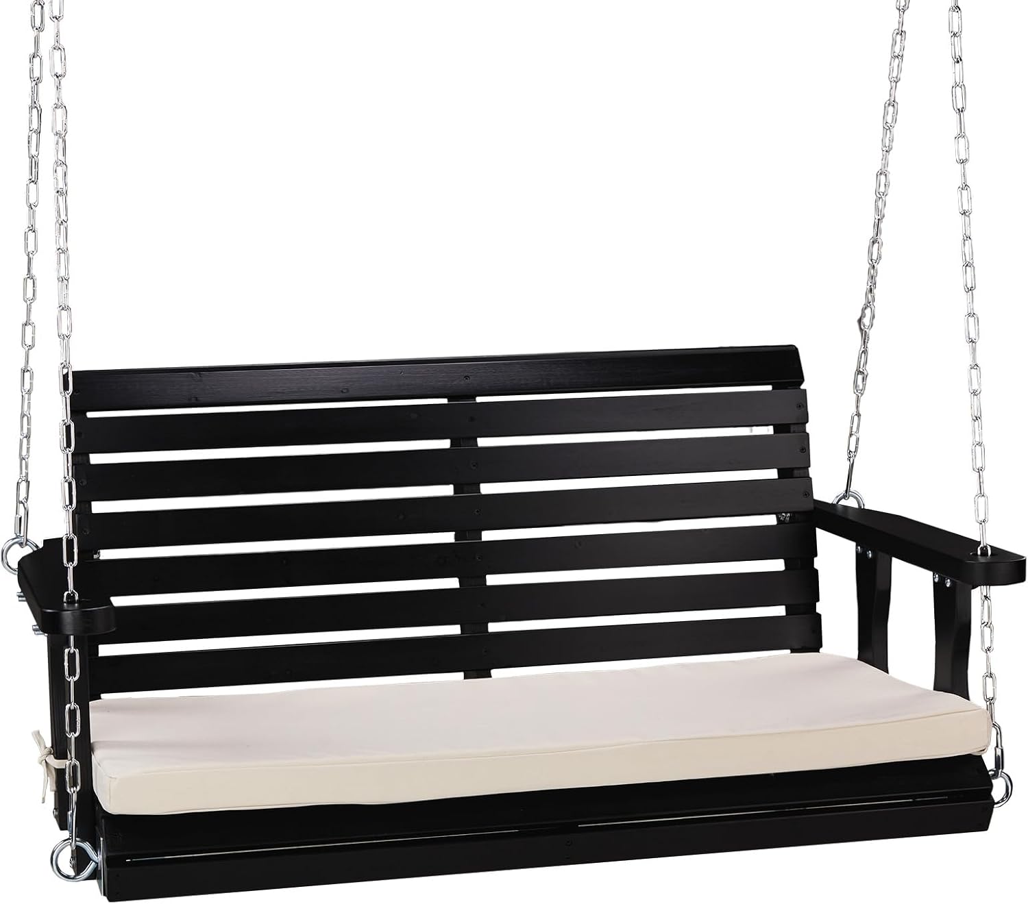 VINGLI Outdoor 4 FT Porch Swing with Cushions for Relaxation