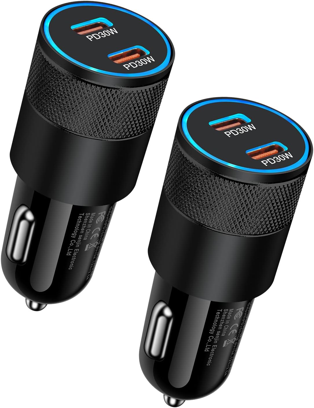 Fast Charge On-the-Go with 60W USB C Car Charger 2-Pack