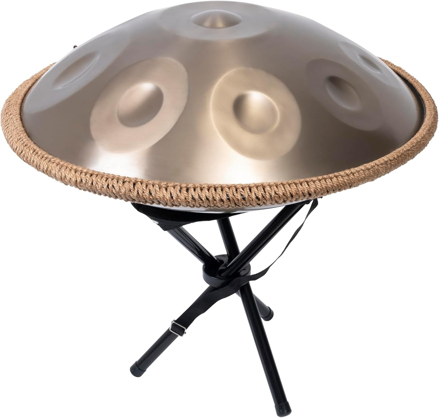 Handpan Drum 22-Inch 9-Note D Kurd 440Hz for Musicians