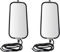 TRQ 16in x 7in Stainless Steel West Coast Mirror Pair