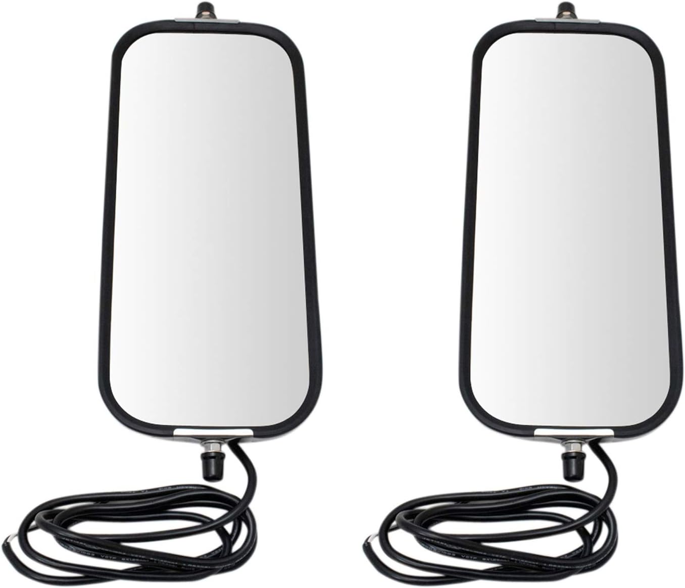 TRQ 16in x 7in Stainless Steel West Coast Mirror Pair