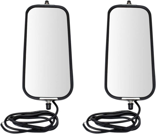 TRQ 16in x 7in Stainless Steel West Coast Mirror Pair