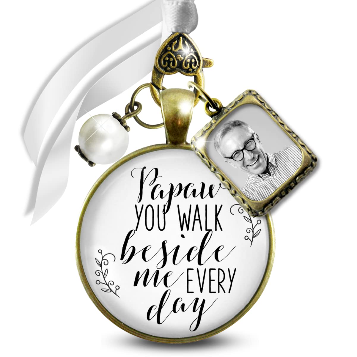 Bouquet Charm for Wedding Memory Keepsake with Photo Frame