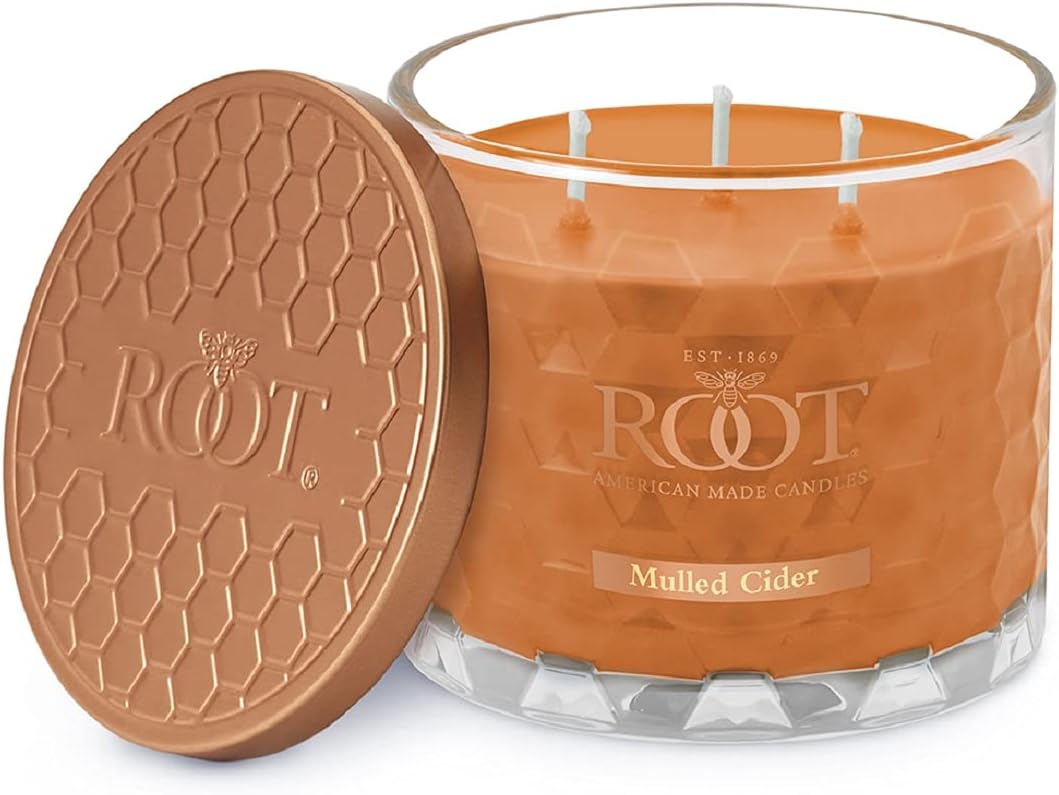 Root Candles Premium Fall Scented 3-Wick Mulled Cider Candle