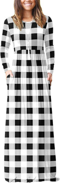 VIISHOW Women's Long Sleeve Loose Plain Maxi Dress - Comfortable would