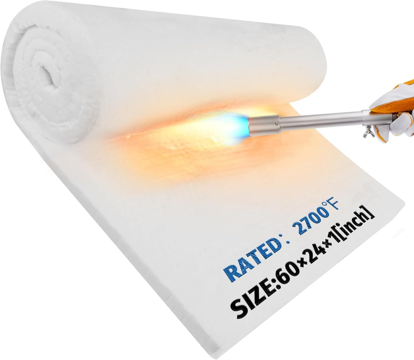 Nelyrho 60241 Ceramic Fiber Insulation Blanket for Extreme Heat