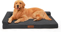 Orthopedic Dog Bed 44x32 in XXL Dark Grey - 3in Memory Foam Support