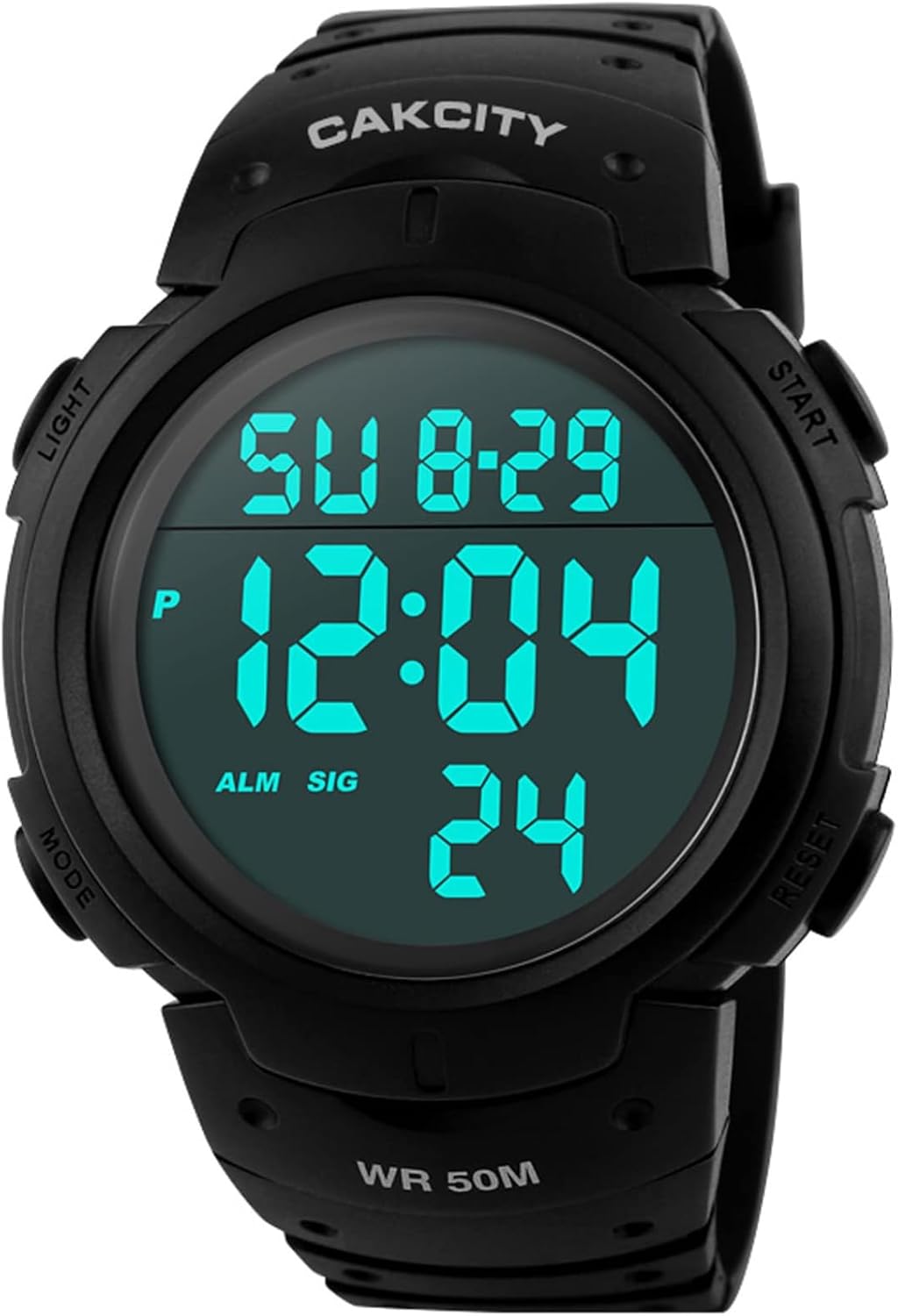 CakCity Large Face Sports Watch - Waterproof & Luminous