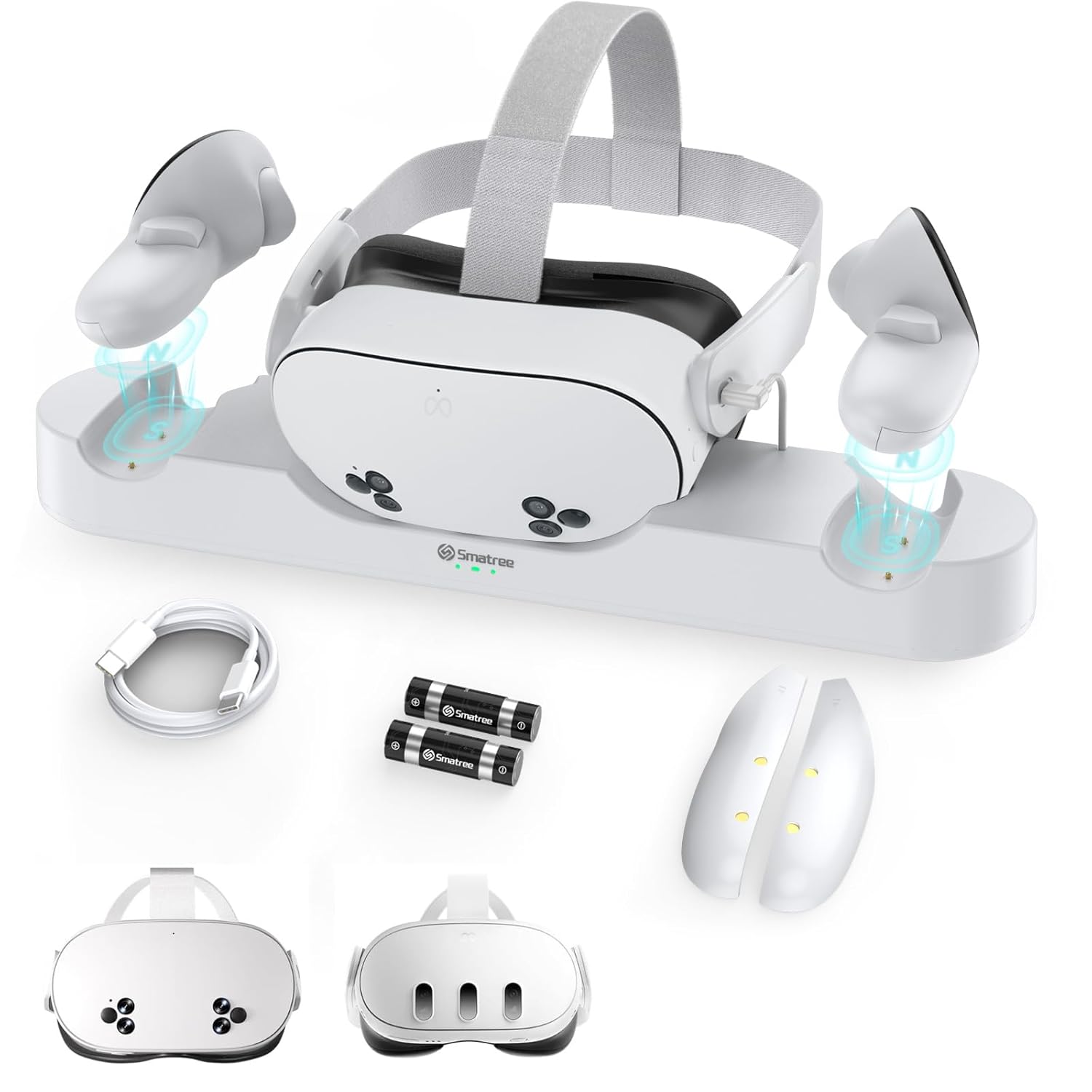 Smatree Charging Dock for Meta Quest 3S/Quest 3 - Fast Charge