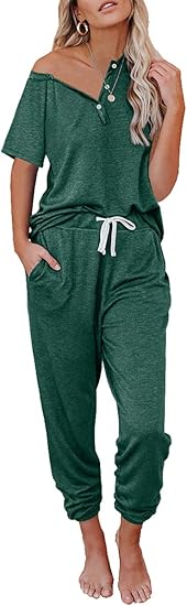 AUTOMET Womens 2 Piece Outfits Pajamas Sets for Summer Comfort