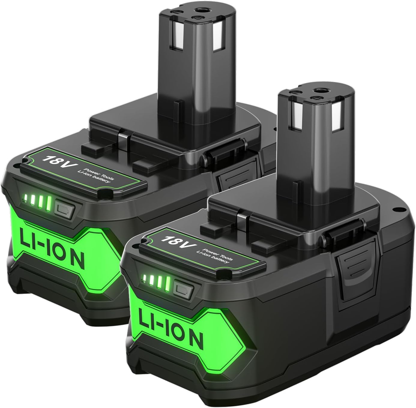 Bonadget 2PACK 7000mAh Lithium-ion Battery for Ryobi 18V Tools
