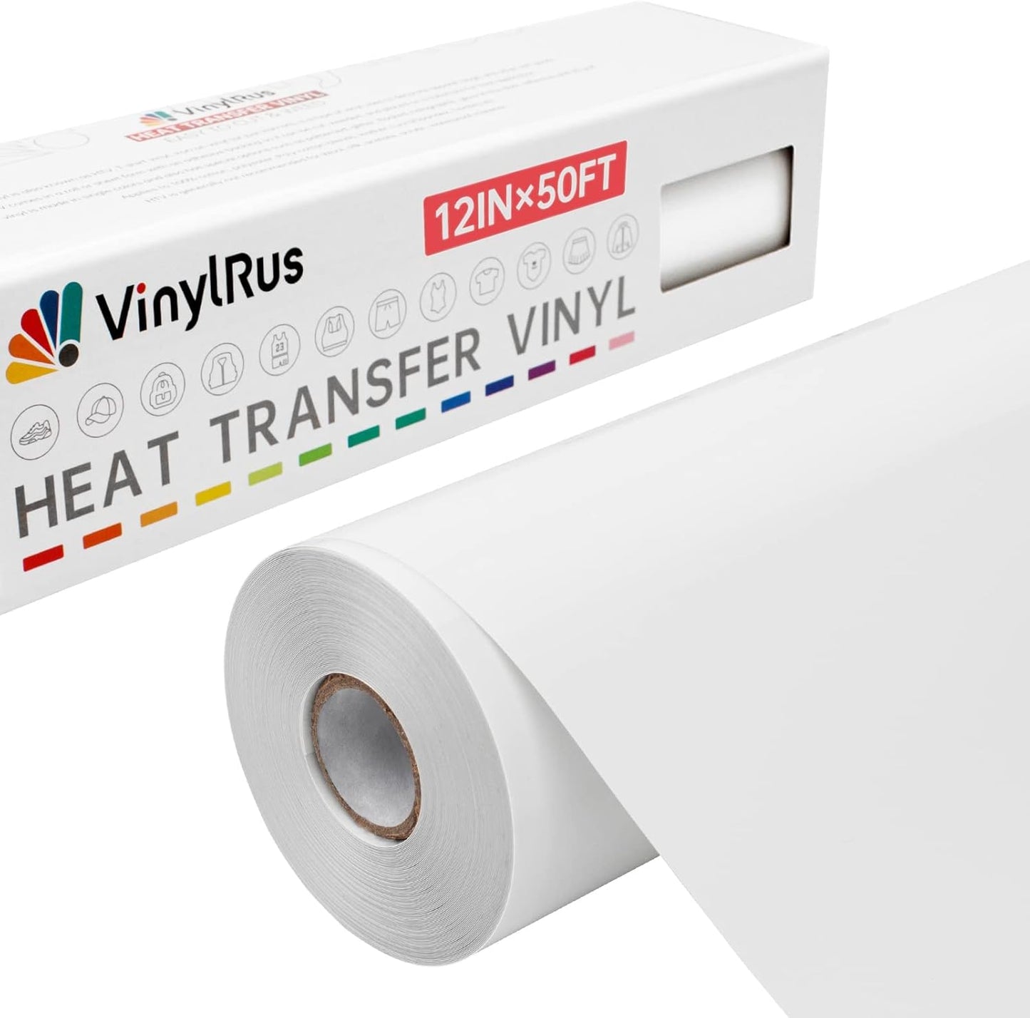VinylRus Heat Transfer Vinyl Roll for Easy Custom Garment Design