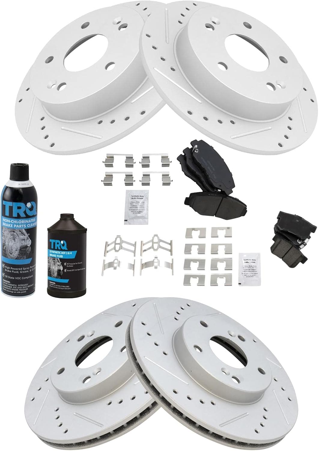 Performance Brake Pad & Rotor Kit for Acura ILX and Honda Civic