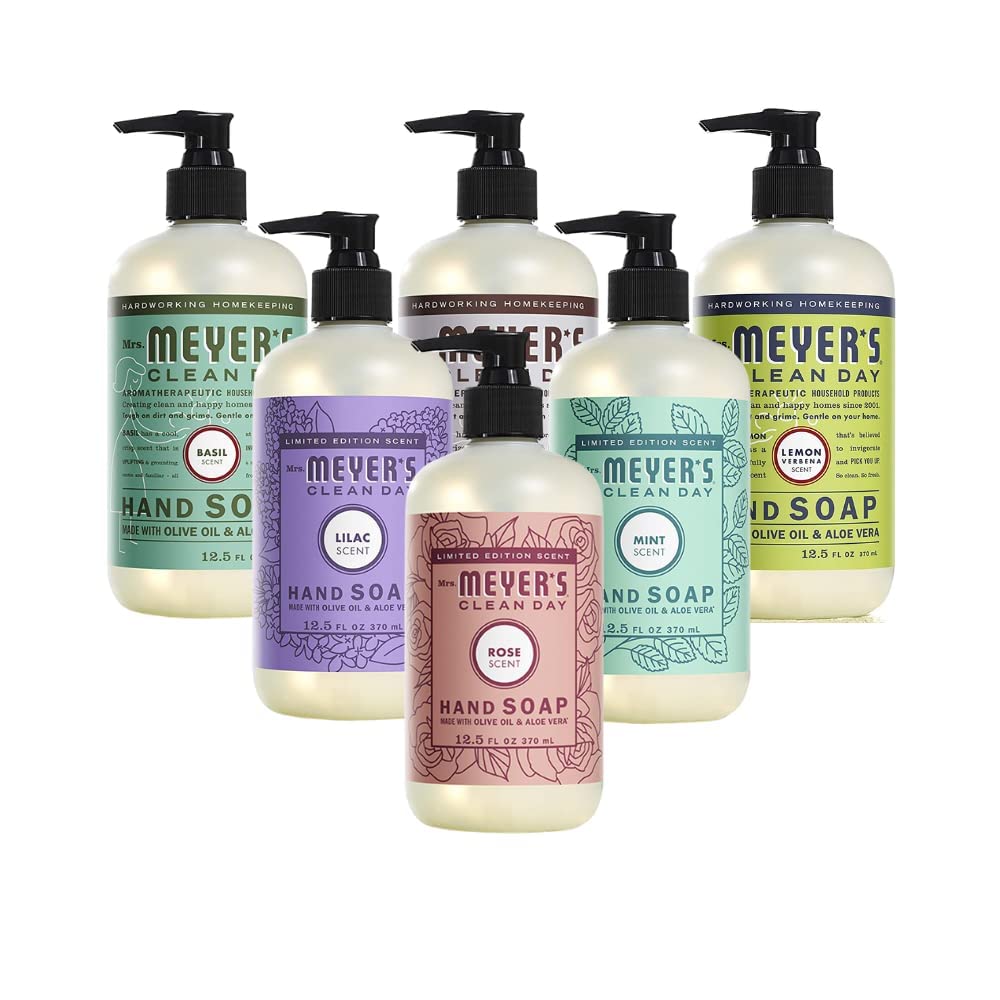 Mrs. MEYER'S Liquid Hand Soap Variety Pack for Busy Hands