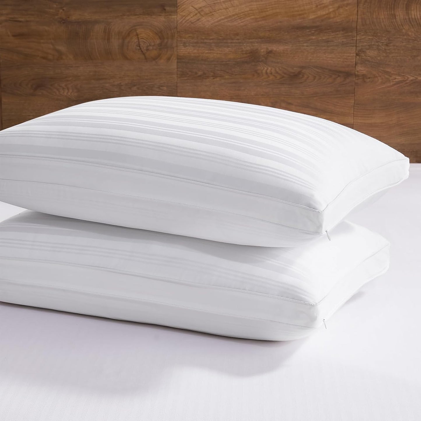Downluxe Goose Feather and Down Pillows Set for Comfort Sleep
