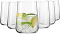Krosno Water Glasses Set of 6, 16.6 fl oz - Everyday Elegant Tumblers