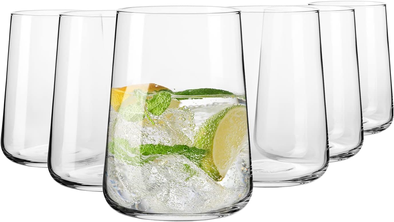 Krosno Water Glasses Set of 6 for Elegant Everyday Use