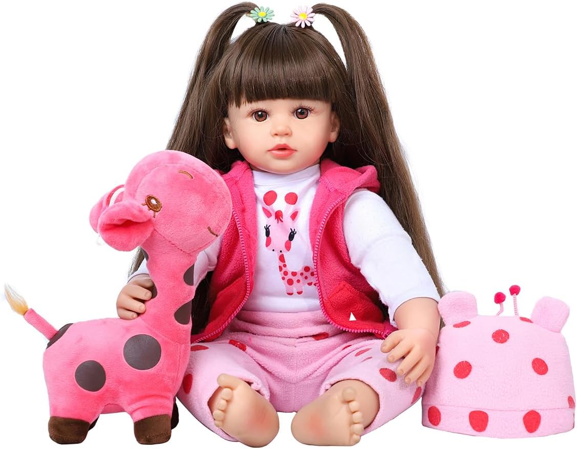 Reborn Baby Dolls 24 Inch Realistic Toddler Silicone Doll Gift