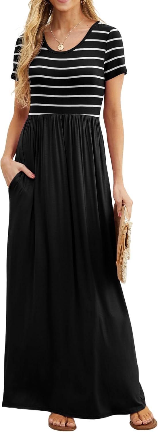 GRECERELLE Women Summer Maxi Dress with Pockets for All Occasions