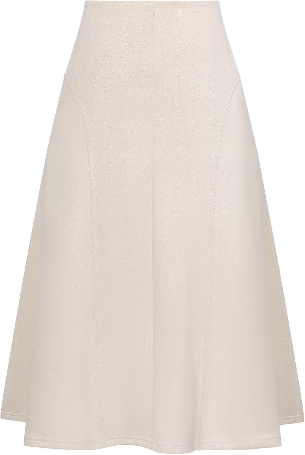 Kate Kasin Women's Suede Midi Skirt for Fall and Winter Style