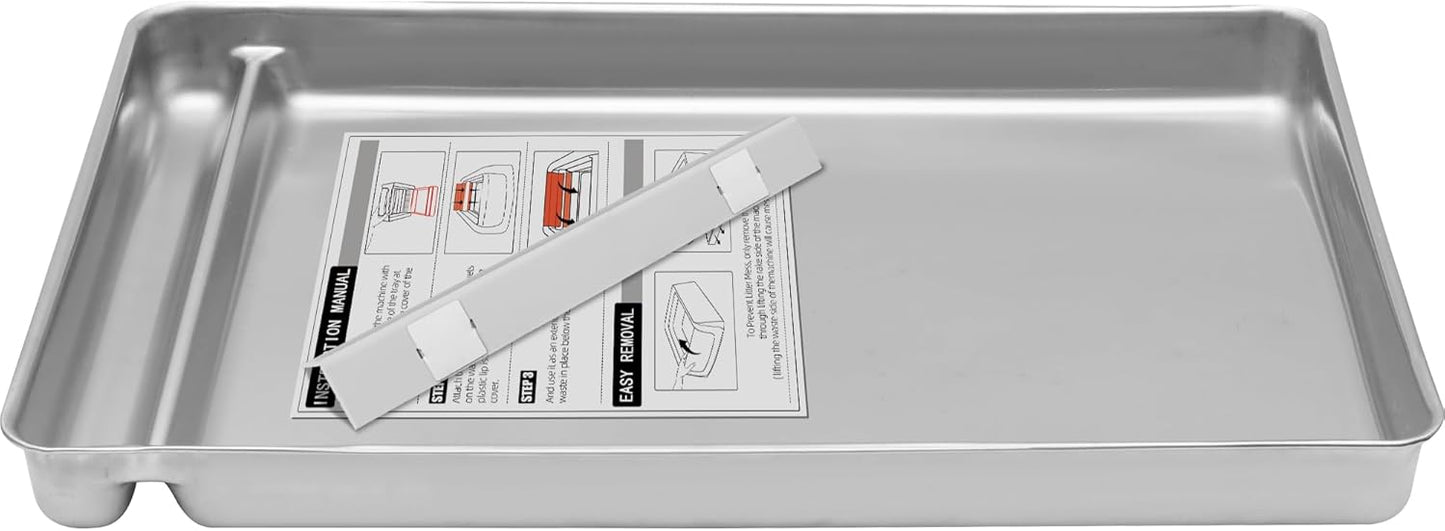 Premium Stainless Steel Reusable Cat Litter Box Tray for Cats