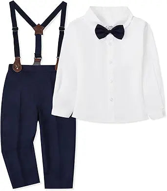 SANGTREE Baby Boys Gentleman Plaid Outfits Suit Set for Kids
