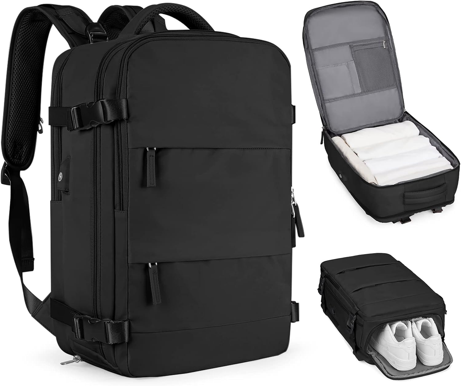 coofay Large Waterproof Travel Backpack