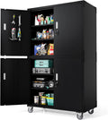 VINGLI Large Garage Storage Cabinet 43in x 23in x 75in - Heavy Duty