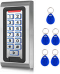 Door Access Control Keypad with 5 Proximity Keychains - Weatherproof