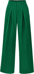 Women High Waist Palazzo Pants - Comfortable Wide Leg Trousers Loose