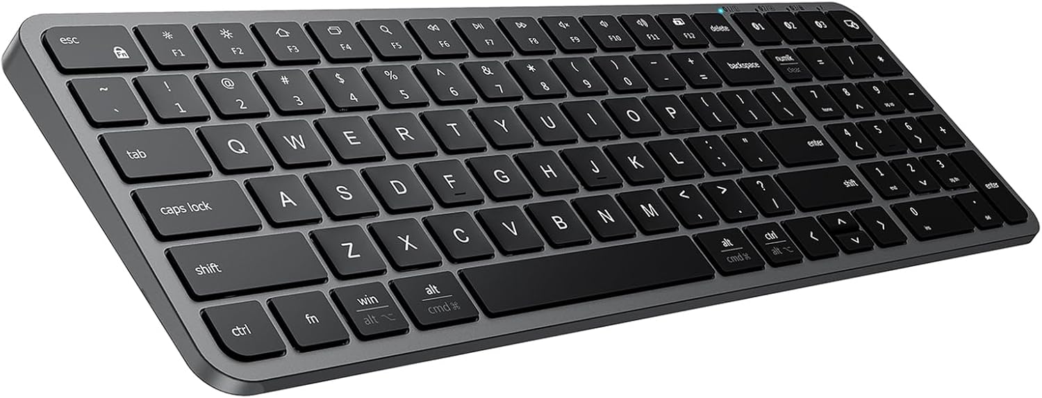 iClever BK20 Bluetooth Keyboard: Stable Connection, Multi-Device, Rechargeable