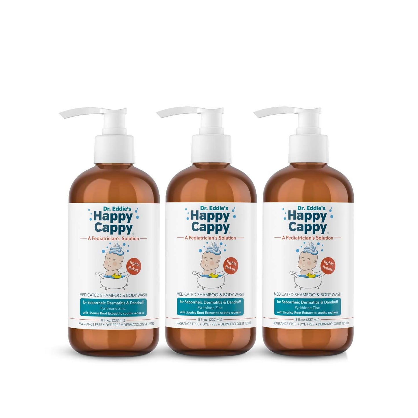 Happy Cappy Medicated Shampoo for Baby Dandruff Relief