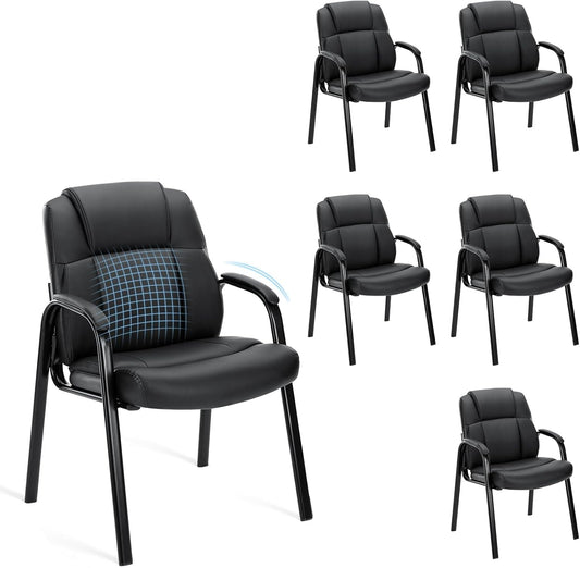 Comfortable Waiting Room Chairs Set of 6 for Office Use