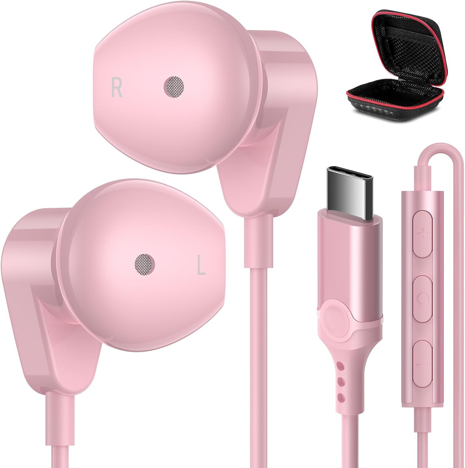 HiFi Stereo USB C Earbuds for iPhone & Samsung