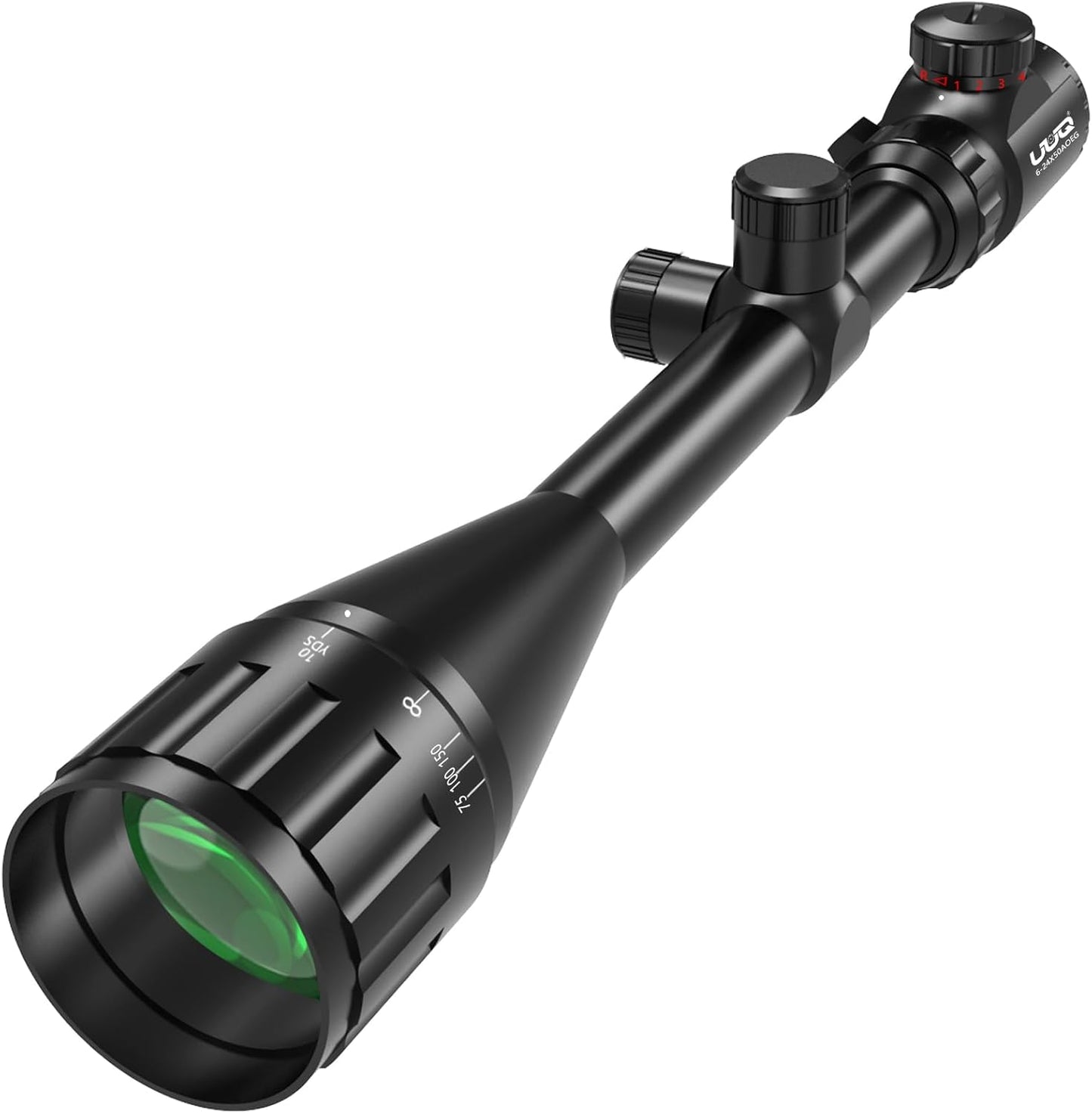 UUQ 6-24x50 AO Rifle Scope for Long-Range Shooting Needs