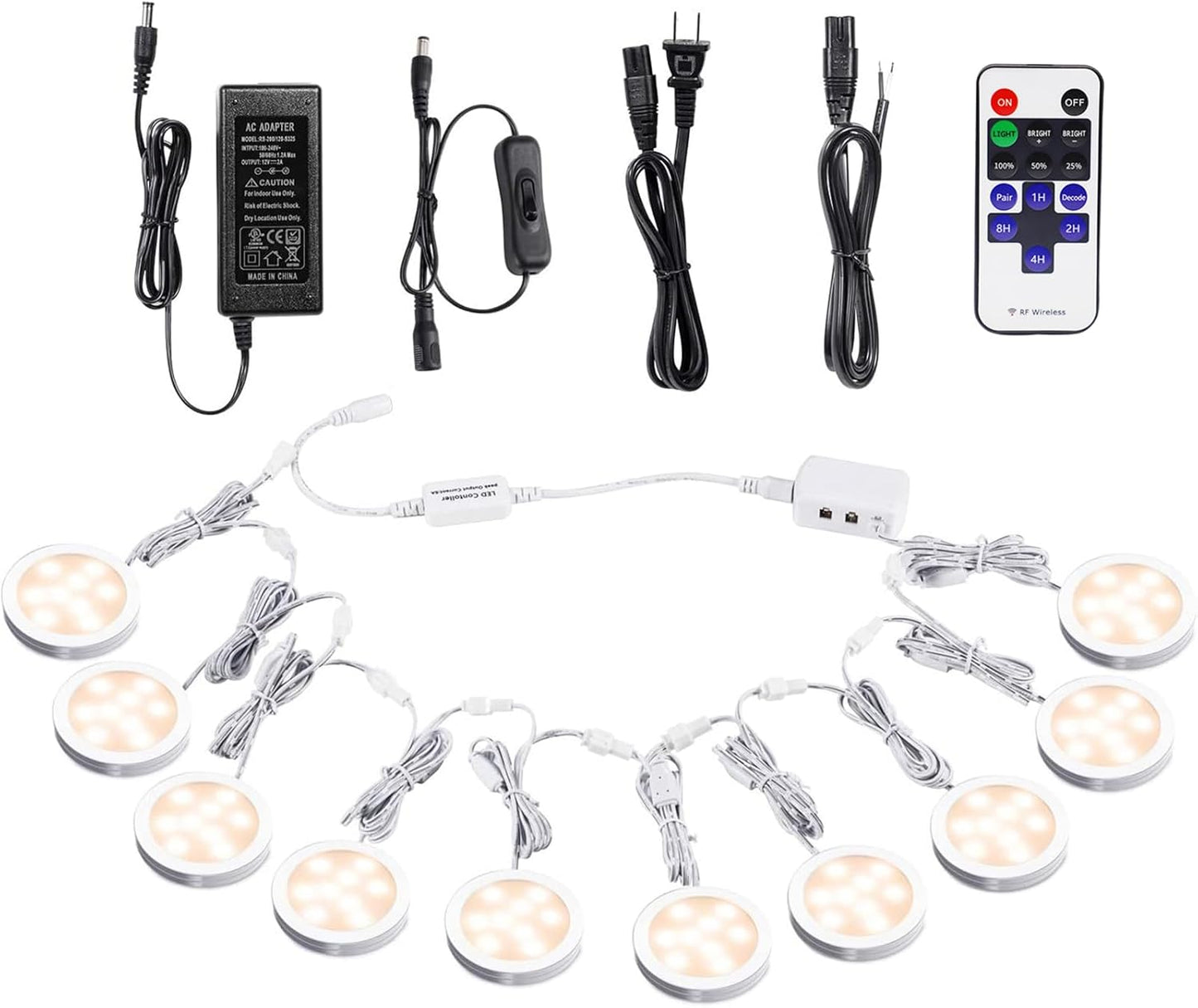 Linkable Under Cabinet LED Lighting with Wireless Remote Control