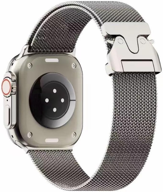 Ultra2 Milanese Band: Green Parachute Buckle