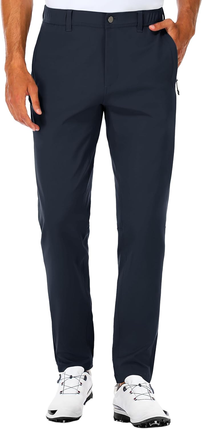 SPECIALMAGIC Golf Pants for Men - Slim Fit Stretch Tapered Design
